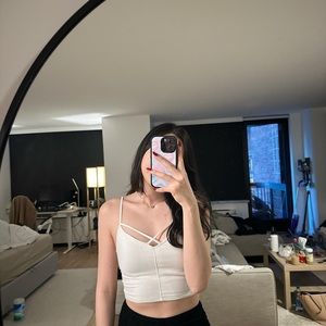 Hollister White Crop Top